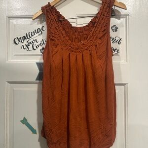 Maurices Sleeveless Burnt Orange Tank Top